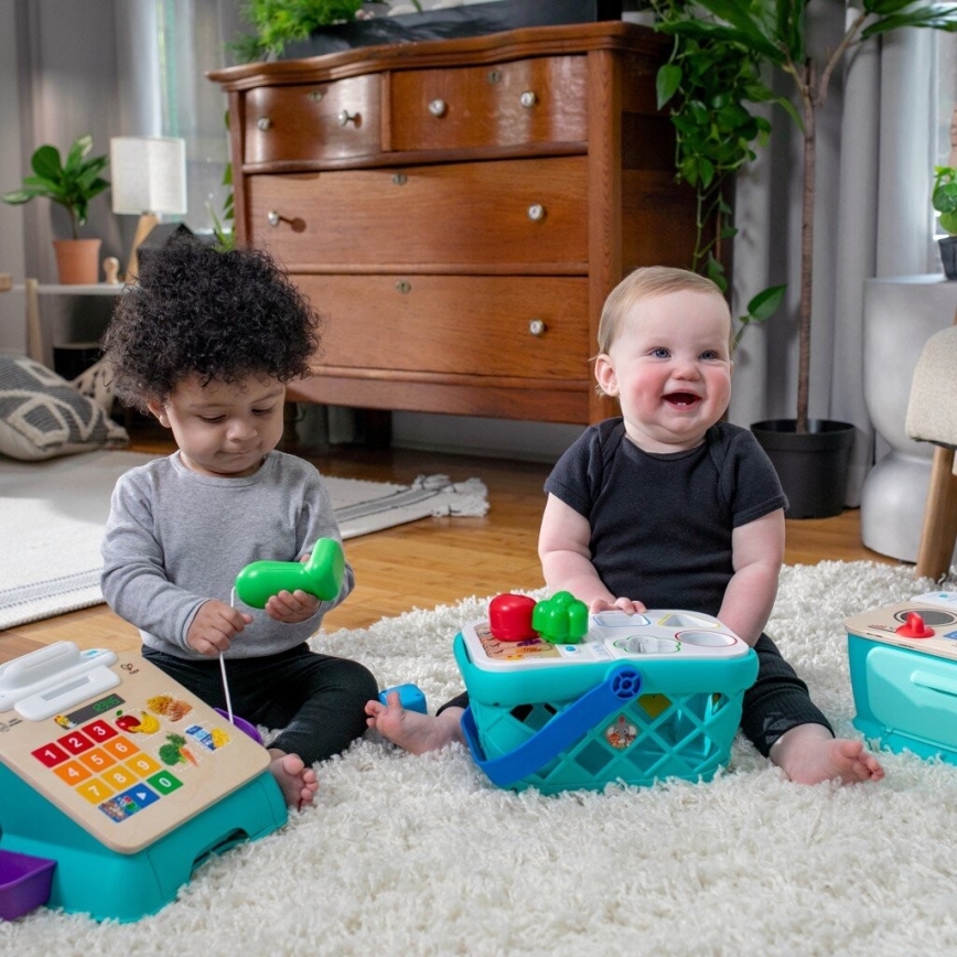 Baby Einstein - Bērnu interaktīvais iepirkumu grozs MAGIC TOUCH HAPE 3xAAA