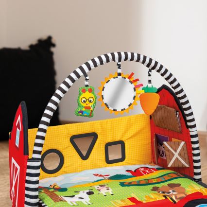 Baby Einstein - Bērnu spēļu paklājs BUSY BARNYARD 4xAA