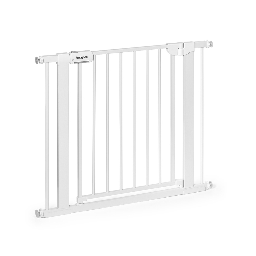 BabyOno - Drošības vārti 75-96 cm balti
