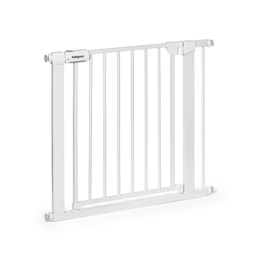BabyOno - Drošības vārti 75-96 cm balti