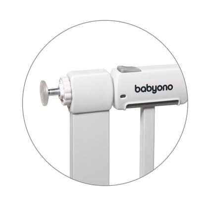 BabyOno - Drošības vārti 75-96 cm balti
