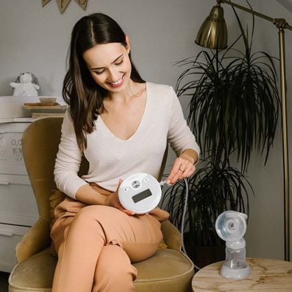 BabyOno - Elektriskais krūts pumpis Nurse Pro 4xAA/6V 1000 mAh