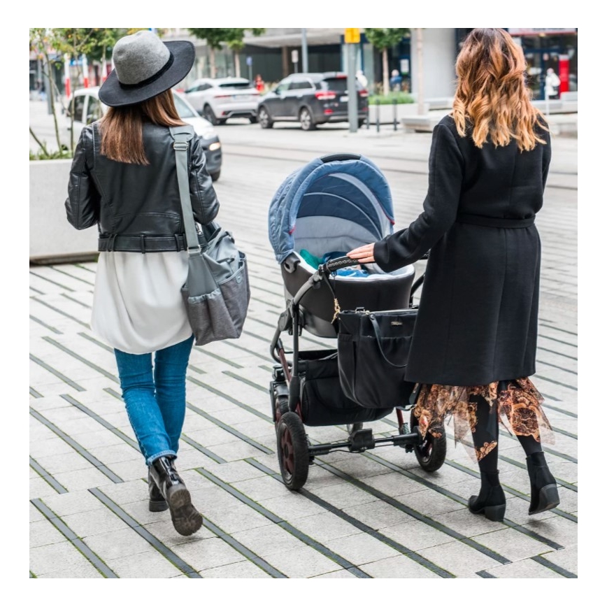 BabyOno - Pārtīšanas soma bērnu ratiņiem Coco melna