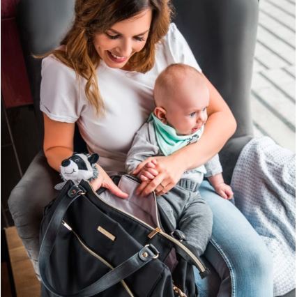 BabyOno - Pārtīšanas soma bērnu ratiņiem Coco melna