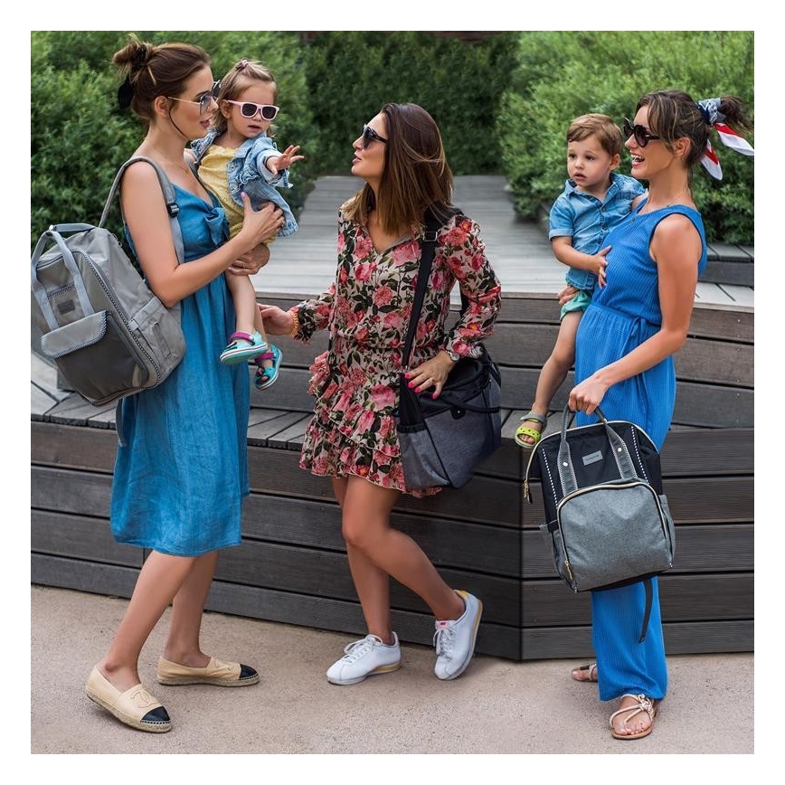 BabyOno - Pārtīšanas soma bērnu ratiņiem Oslo Style melna