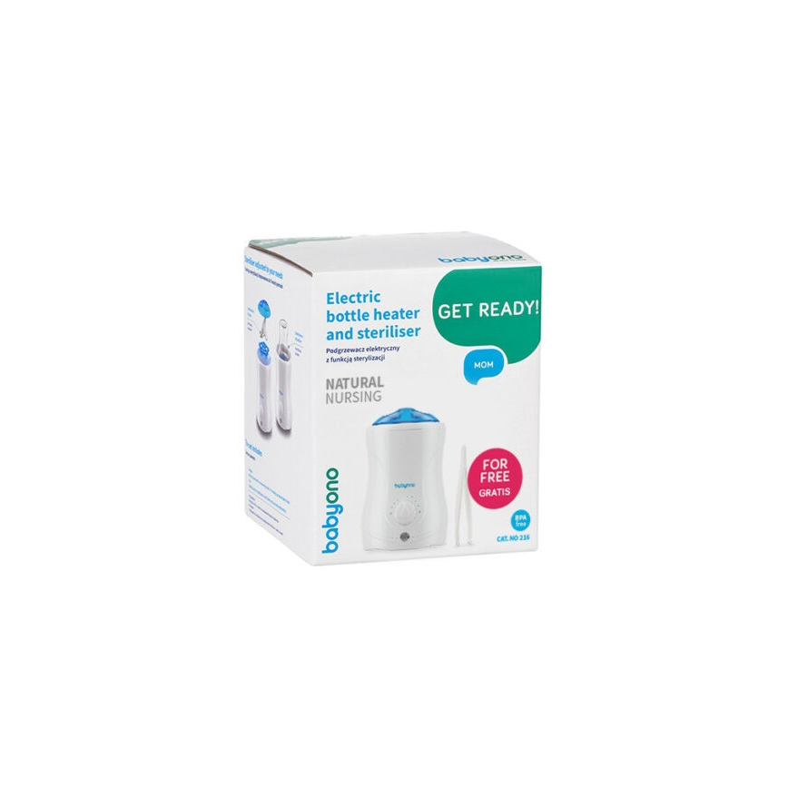 BabyOno - Pudeļu un bērnu pārtikas sildītājs un sterilizators 180 ml