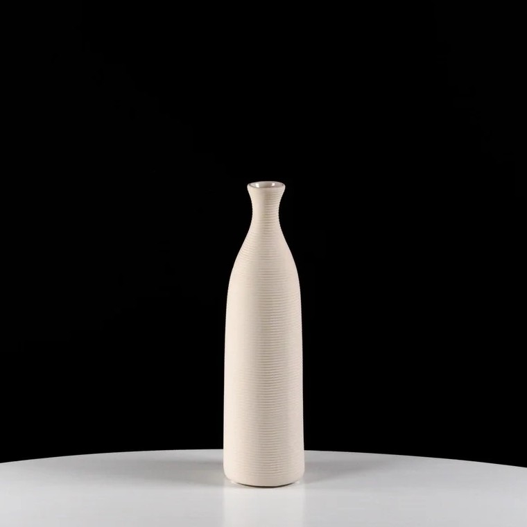 Balta keramikas vāze, 25 cm