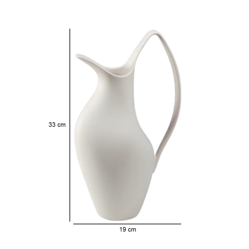 Balta keramikas vāze 33x17x19 cm