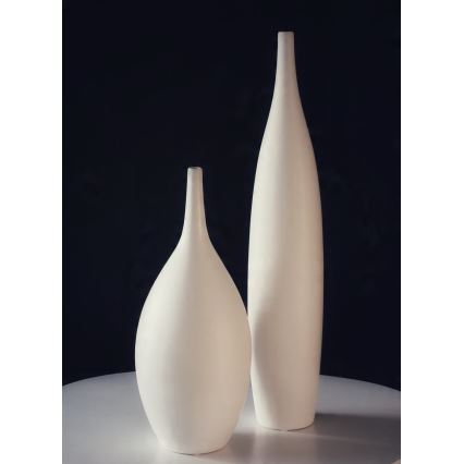 Balta keramikas vāze, 47 cm