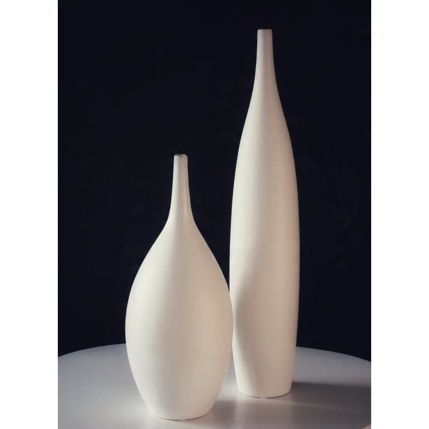 Balta keramikas vāze, 47 cm