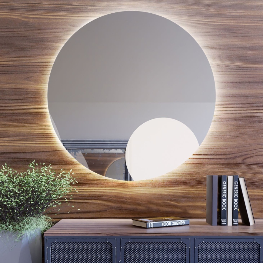 Baltica Design - LED sienas spogulis vannas istabai ar integrētu apgaismojumu BRIGHT LED/15W/230V 4500K diametrs 100 cm IP65