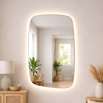 Baltica Design - LED sienas spogulis vannas istabai ar integrētu apgaismojumu STONE CALM LED/15W/230V 4500K 90x60 cm IP65