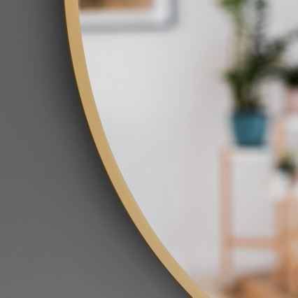 Baltica Design - LED vannas istabas sienas spogulis BRIGHT ar iebūvētu apgaismojumu, 15 W, 230 V, 4500 K, Ø 70 cm, IP65, zelta krāsā