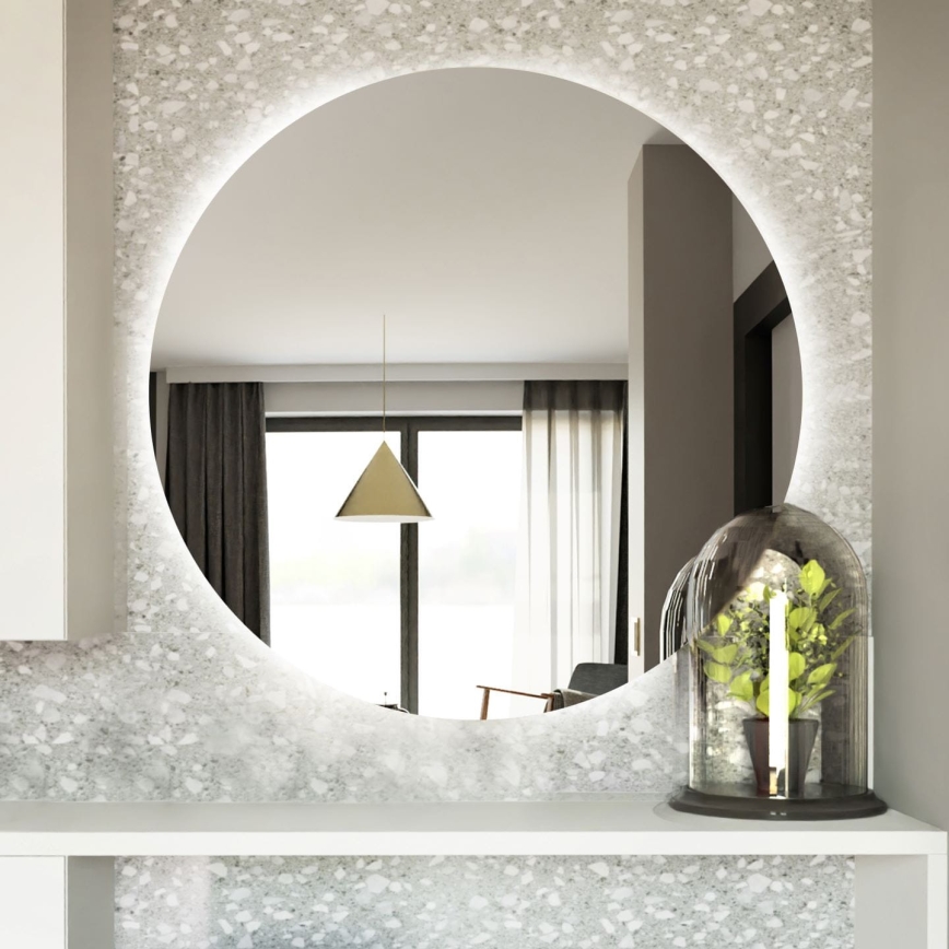 Baltica Design - LED vannas istabas sienas spogulis ar apgaismojumu BRIGHT LED/15W/230V 6500K Ø 80 cm IP65