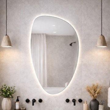 Baltica Design - LED vannas istabas sienas spogulis ar apgaismojumu STONE FLUID LED/15W/230V 4500K 92x55 cm IP65