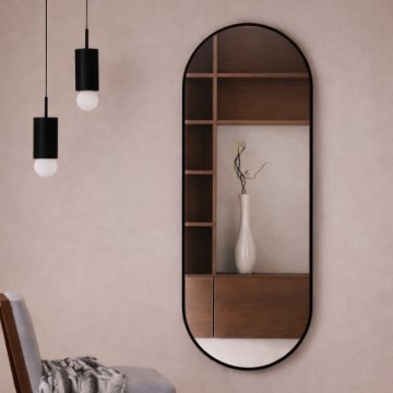 Baltica Design - Sienas spogulis TINY BORDER 140x60 cm melns