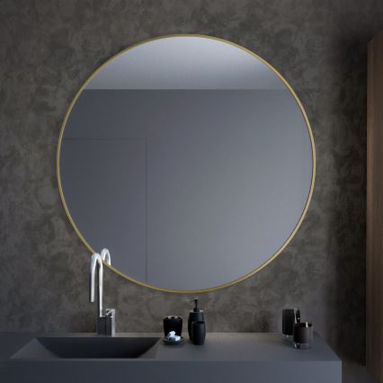 Baltica Design - Sienas spogulis TINY BORDER Ø 60 cm, zelta krāsā