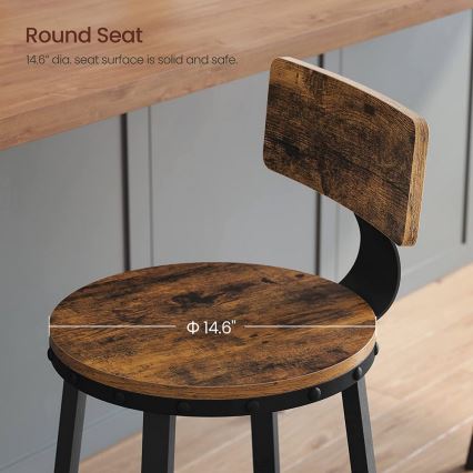 Bāra krēsls AVEN brūns/melns