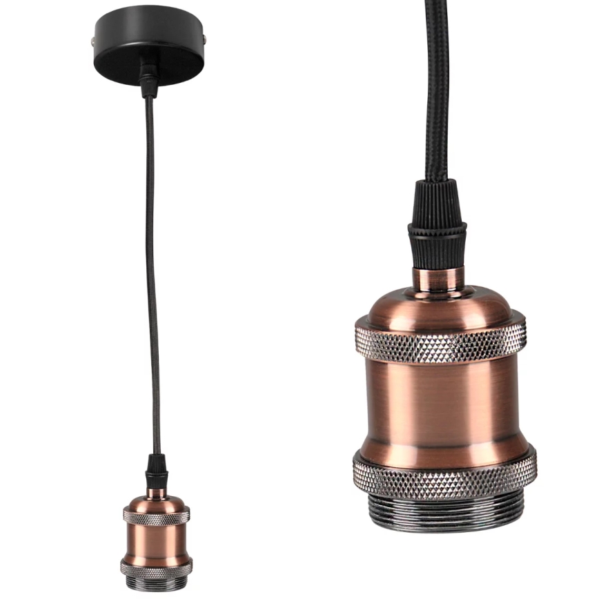 Barības vads 1xE27/20W/230V měděný