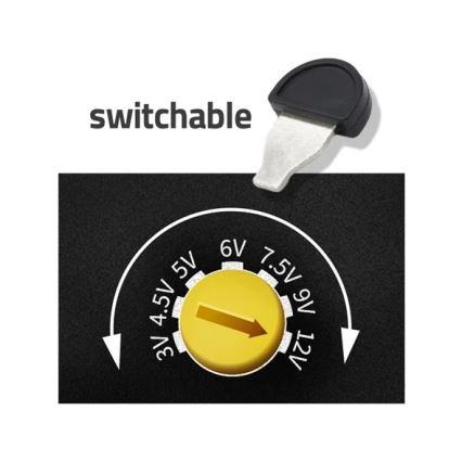 Barošanas adapteris 600 mA 3-12V