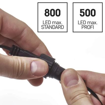 Barošanas avots savienojamām Ziemassvētku gaismas virtenēm 230V IP44