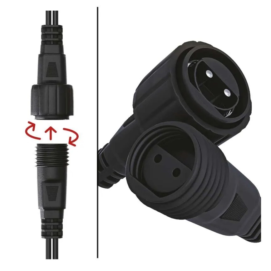 Barošanas bloks Ziemassvētku savienojamajam apgaismojumam 12W/230V IP44