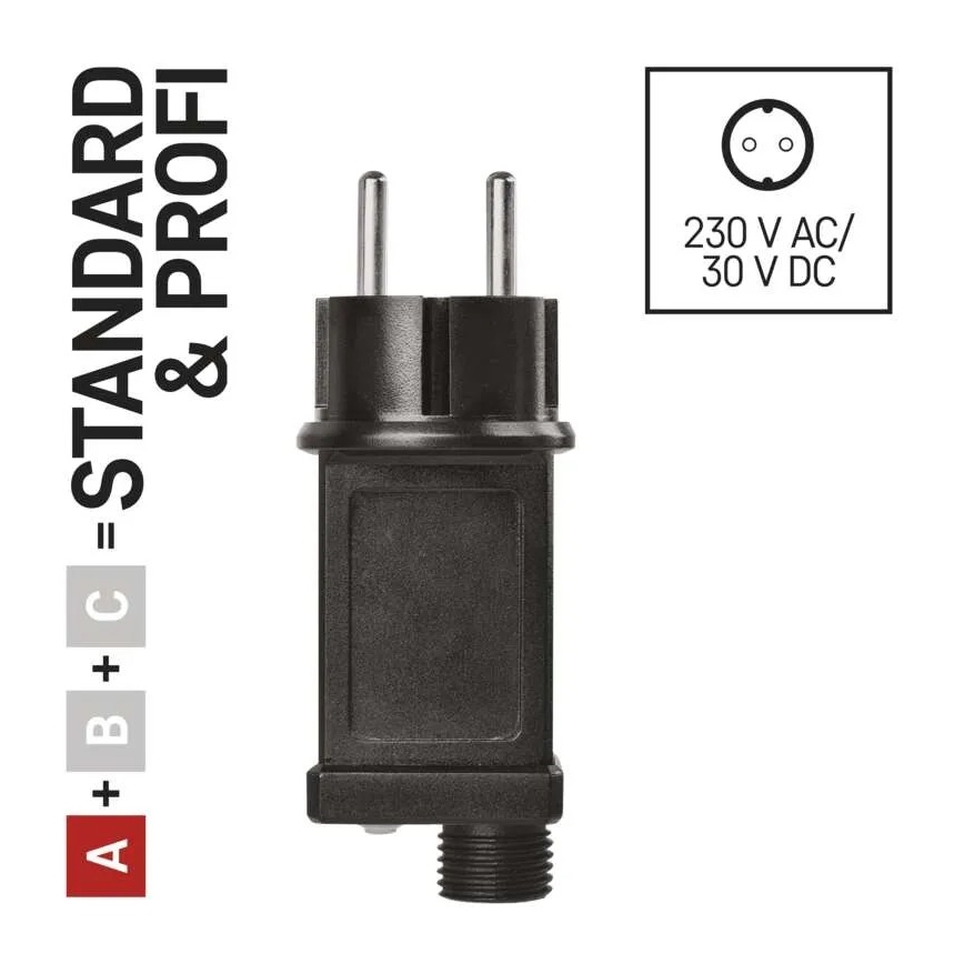 Barošanas bloks Ziemassvētku savienojamajam apgaismojumam 12W/230V IP44