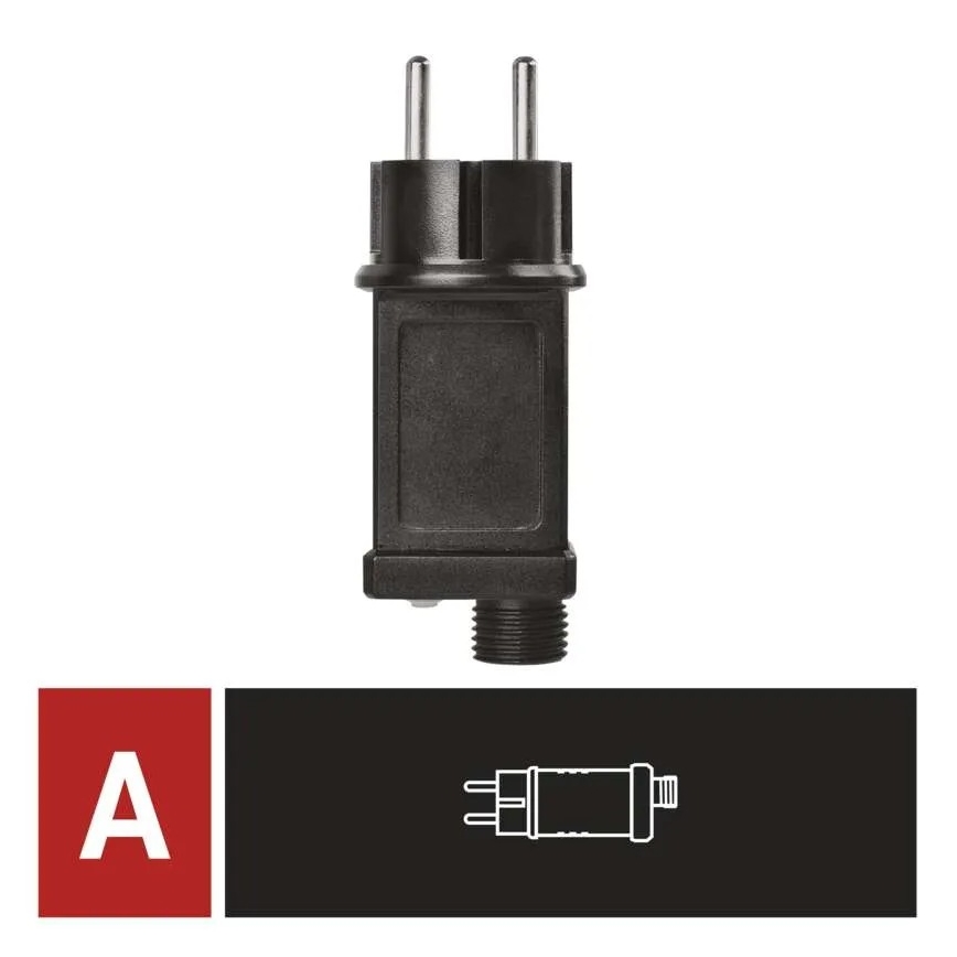 Barošanas bloks Ziemassvētku savienojamajam apgaismojumam 12W/230V IP44