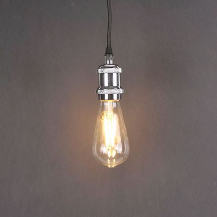 Barošanas vads 1xE27/20W/230V spīdīgi hromēts