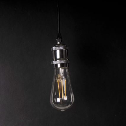 Barošanas vads 1xE27/20W/230V spīdīgi hromēts