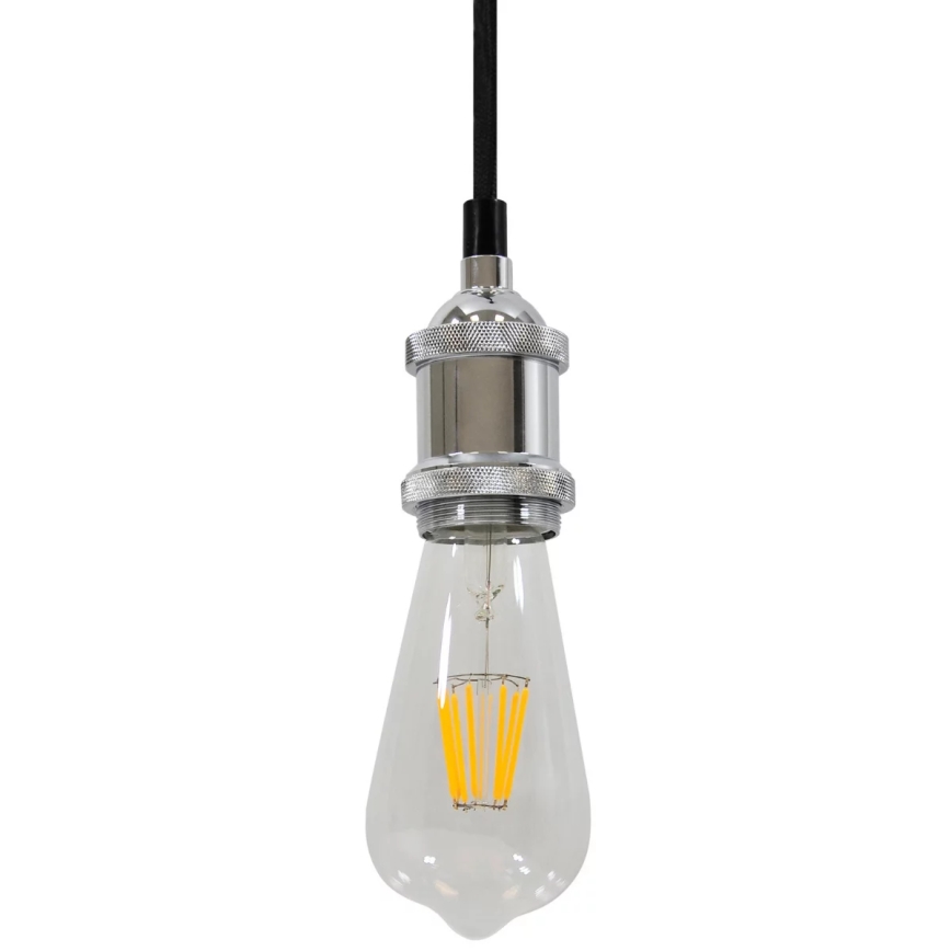 Barošanas vads 1xE27/20W/230V spīdīgi hromēts
