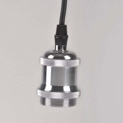 Barošanas vads 1xE27/20W/230V spīdīgi hromēts