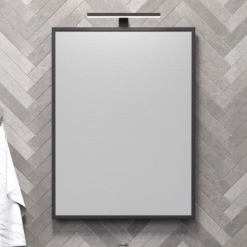 BATH DELUXE 01-060-05-02-00 - Vannas istabas spogulis BORGSTED 60x80 cm melna