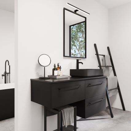 BATH DELUXE 01-060-05-02-00 - Vannas istabas spogulis BORGSTED 60x80 cm melna
