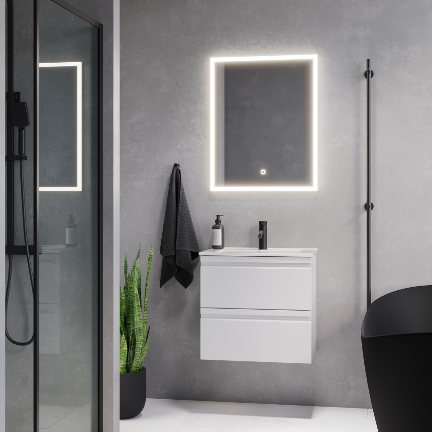 BATH DELUXE 01-060-07-58-00 - LED Vannas istabas spogulis ar fona apgaismojumu FORNAES LED/14,3W/230V IP44