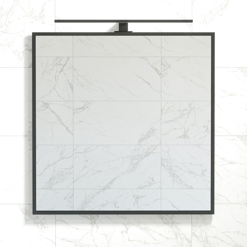 BATH DELUXE 01-080-05-02-00 - Vannas istabas spogulis BORGSTED 80x80 cm melna