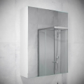 BATH DELUXE 02-050-63-01-01 - Spogulis vannas istabas skapītis KENWOOD 65x50 cm matēts balts