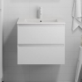 BATH DELUXE 03-060-63-01-01 - Vannas istabas skapītis ar izlietni KENWOOD 61 cm matēts balts