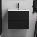 BATH DELUXE 03-060-63-02-01 - Vannas istabas skapītis ar izlietni KENWOOD 61 cm matēts melna