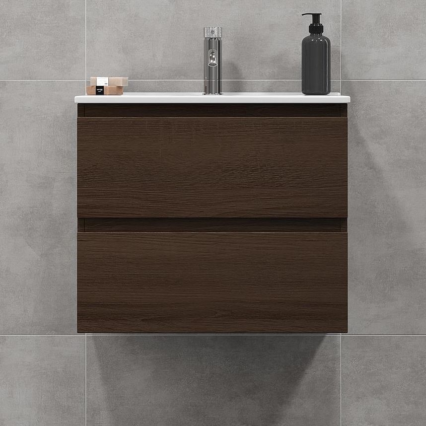 BATH DELUXE 03-060-64-84-01 - Vannas istabas skapītis ar izlietni KENWOOD 61 cm rieksts