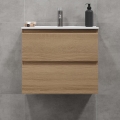 BATH DELUXE 03-060-64-86-01 - Vannas istabas skapītis ar izlietni KENWOOD 61 cm ozols