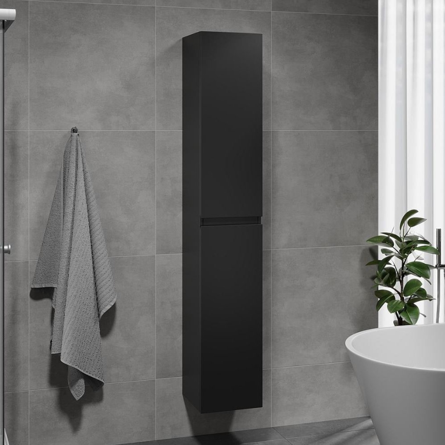 BATH DELUXE 04-030-63-02-01 - Vannas istabas skapītis KENWOOD 186 cm matēts melna