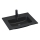 BATH DELUXE 06-060-27-02-00 - Iebūvējamā izlietne HYGE 61x46 cm keramika/melna