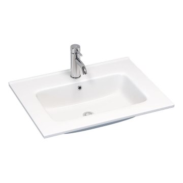 BATH DELUXE 06-060-27-11-00 - Iebūvējamā izlietne LILLESNAD 61x46 cm keramika/balta