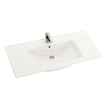 BATH DELUXE 06-090-60-11-01 - Iebūvējamā izlietne CHICAGO 91x46,5 cm keramika/balta