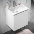 BATH DELUXE 09-050-63-01-01 - Vannas istabas skapītis ar izlietni KENWOOD 51 cm matēts balts