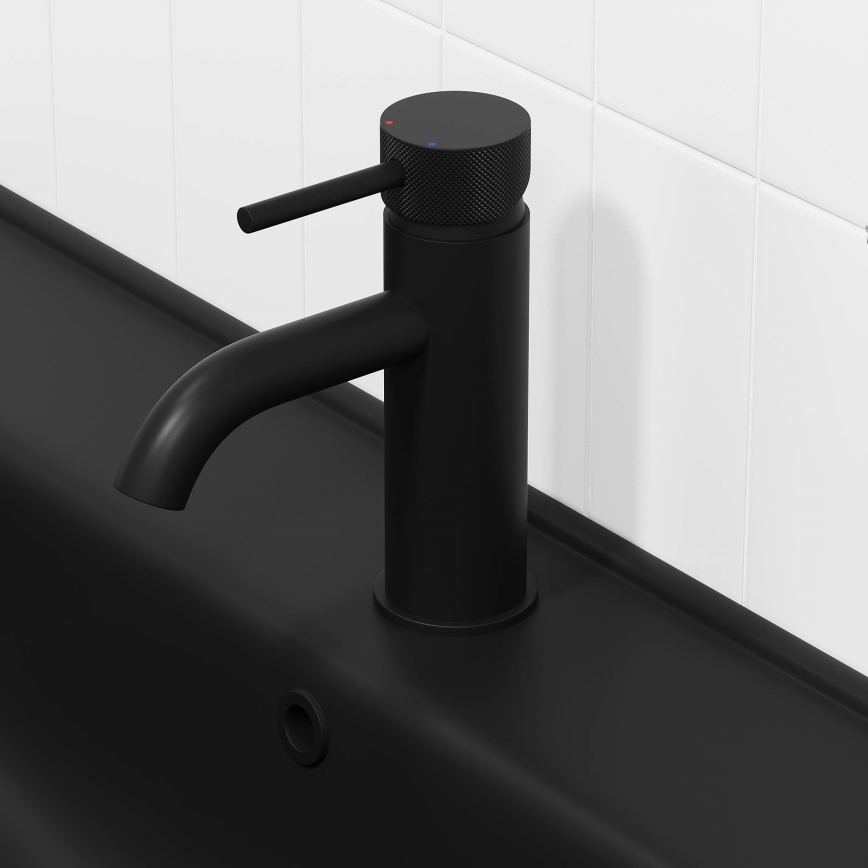 BATH DELUXE 28-005-03-02-00 - Izlietnes krāns ANHOLT 15,6 cm matēts melna