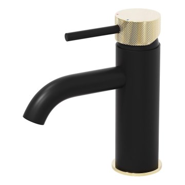 BATH DELUXE 28-005-03-72-00 - Izlietnes krāns ANHOLT 15,6 cm melna/misiņš