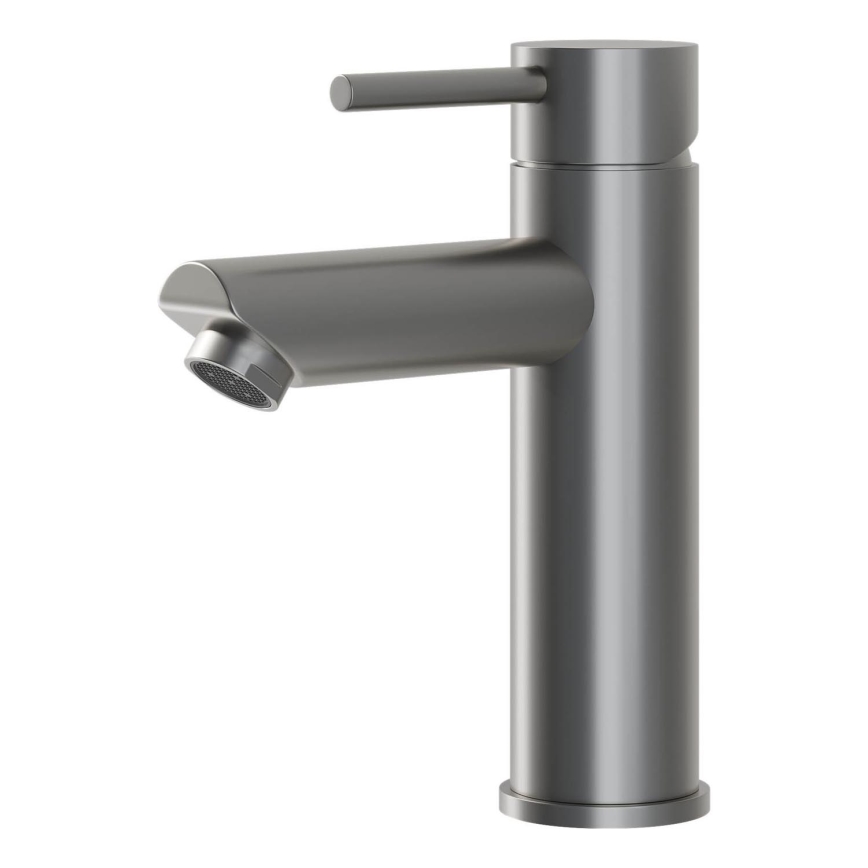 BATH DELUXE 28-017-03-73-02 - Izlietnes krāns RINGSTED 17,8 cm pulverveida pelēka