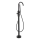 BATH DELUXE 28-114-01-02-00 - Atsevišķi stāvošs vannas komplekts ar krānu DRAGOR 116 cm matēts melna